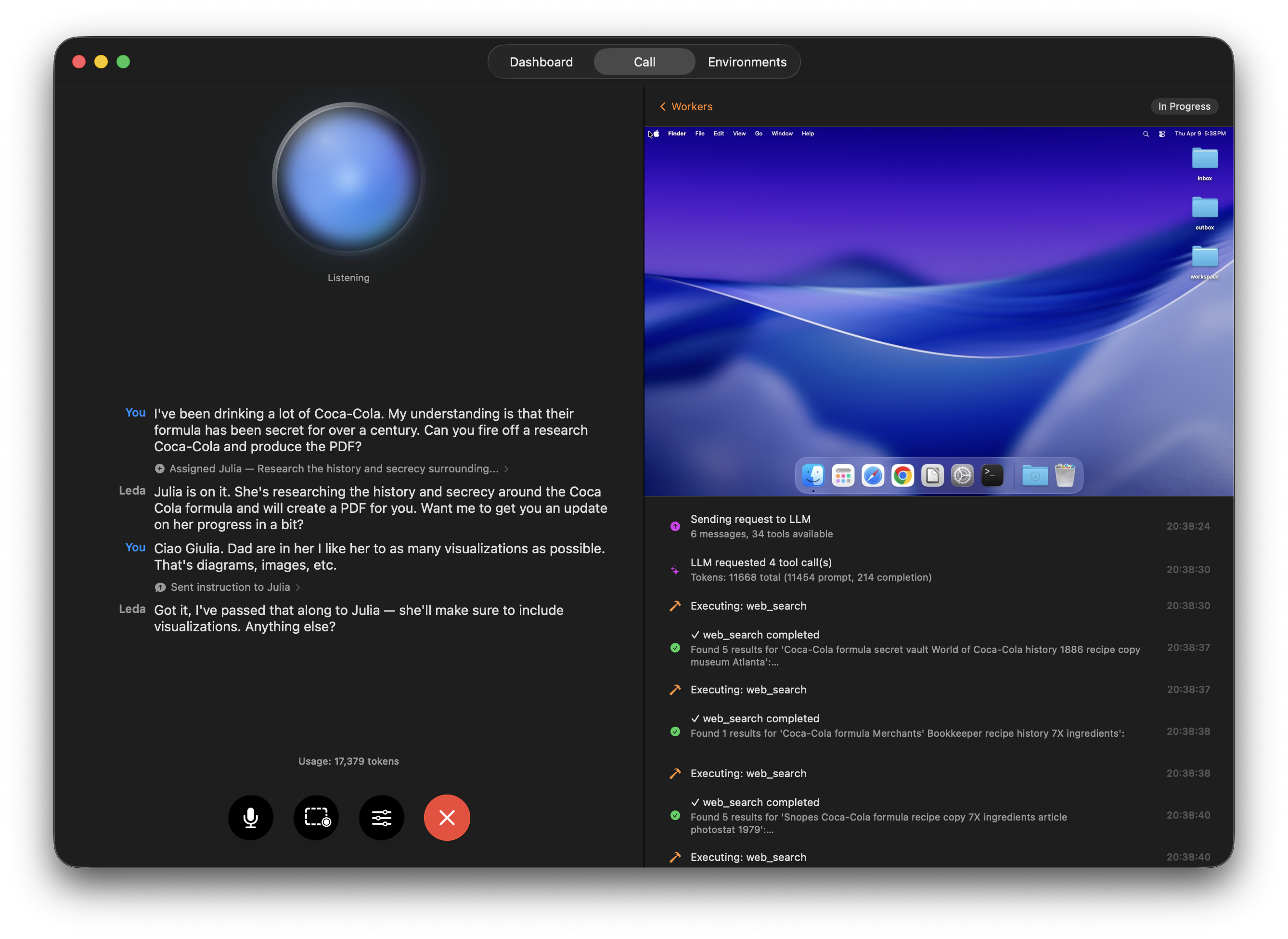 Voice coordination mode